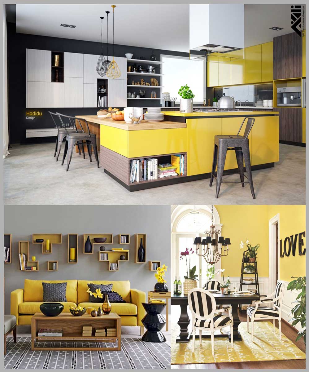 زرد اصلی در طراحی داخلی