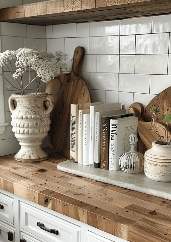 تزئین روی کابینت آشپزخانه