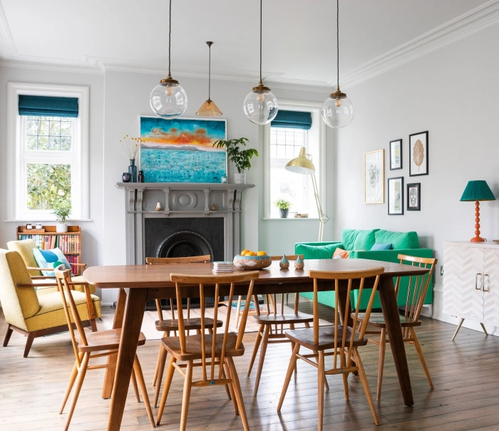 ترکیب رنگ های طبیعی با مبلمان چوبی