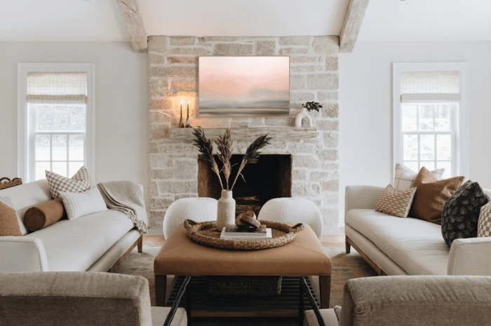 ترکیب رنگ سفید و رنگهای طبیعی زمستانی